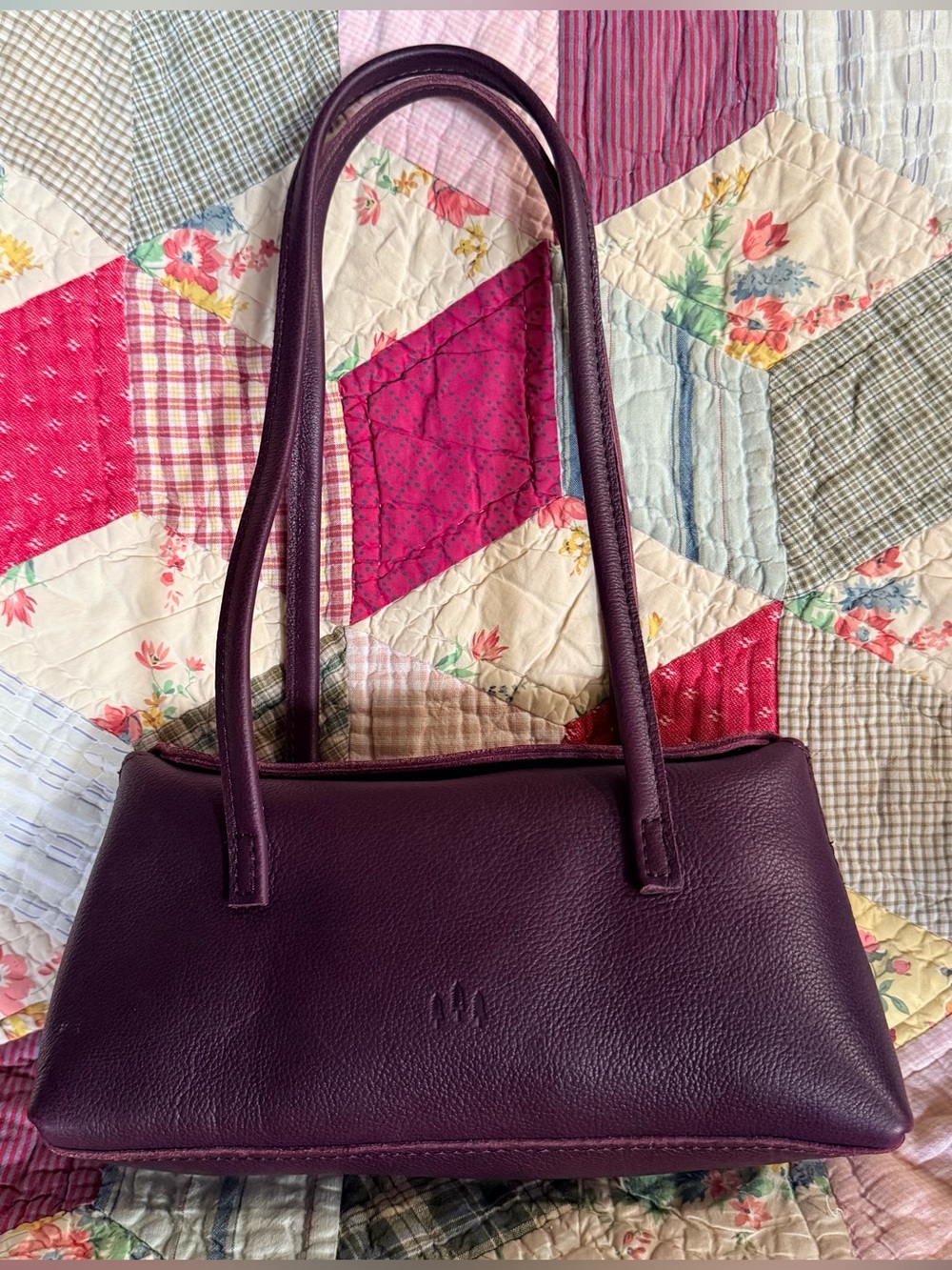 Portland Leather Amelie Shoulder Bag - Plum